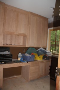 Part of the cabinetry in Rich's office.