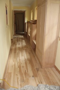 A view from the entry down the front corridor to the garage.