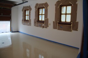 Garage floors freshly epoxied! 