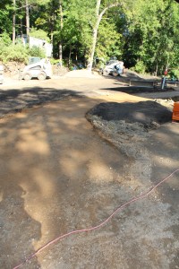 Prepping for the walkway